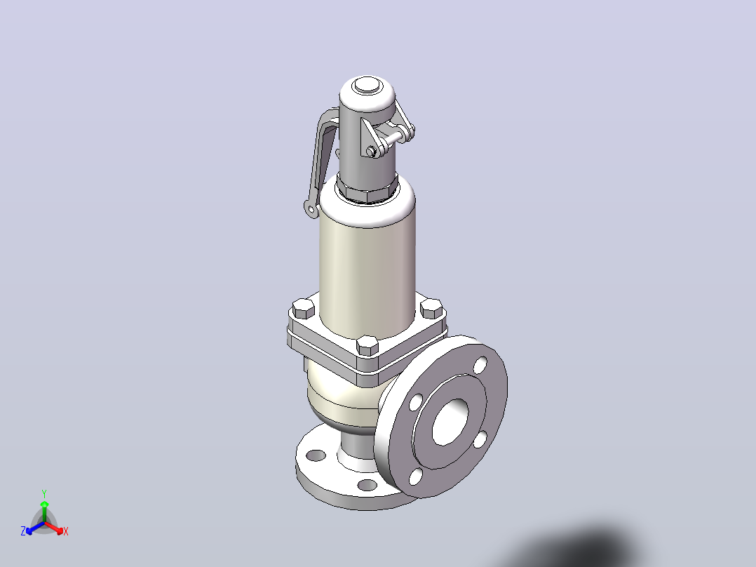 安全阀SV607_DN32_PN16-2382460_1_WEB正等轴测图