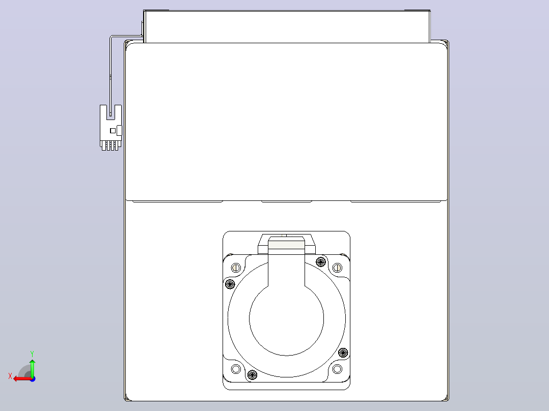 滚珠丝杠直线轴带导轨全封闭TPA-HCR-202D-2510C-L1500-MP-Y-P75-N3后视图