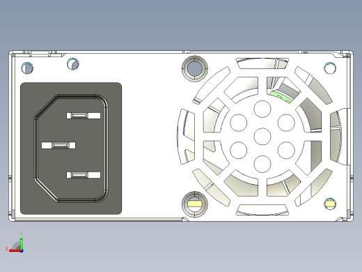 250W 1U Flex电源后视缩略图