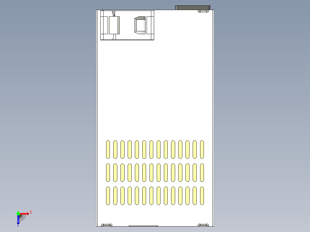 250W 1U Flex电源俯视图