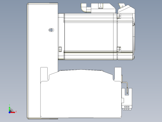 皮带直线轴半封闭可选导轨TPA-HNB-105D-90-L800-RU-Y-P20-N3前视缩略图