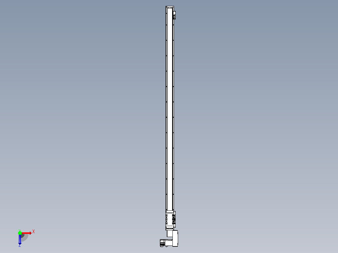 机器人皮带驱动直线轴TPA-GCB-50-P42-L1300-QR-M10-N3俯视图