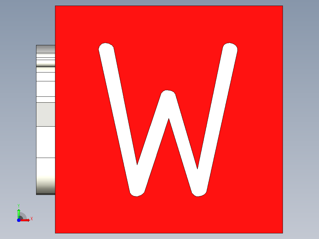 SOLIDWORKS 玩具镇纸（3D模型）前视图