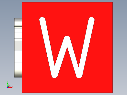 SOLIDWORKS 玩具镇纸（3D模型）前视缩略图