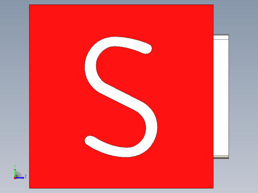 SOLIDWORKS 玩具镇纸（3D模型）左视缩略图
