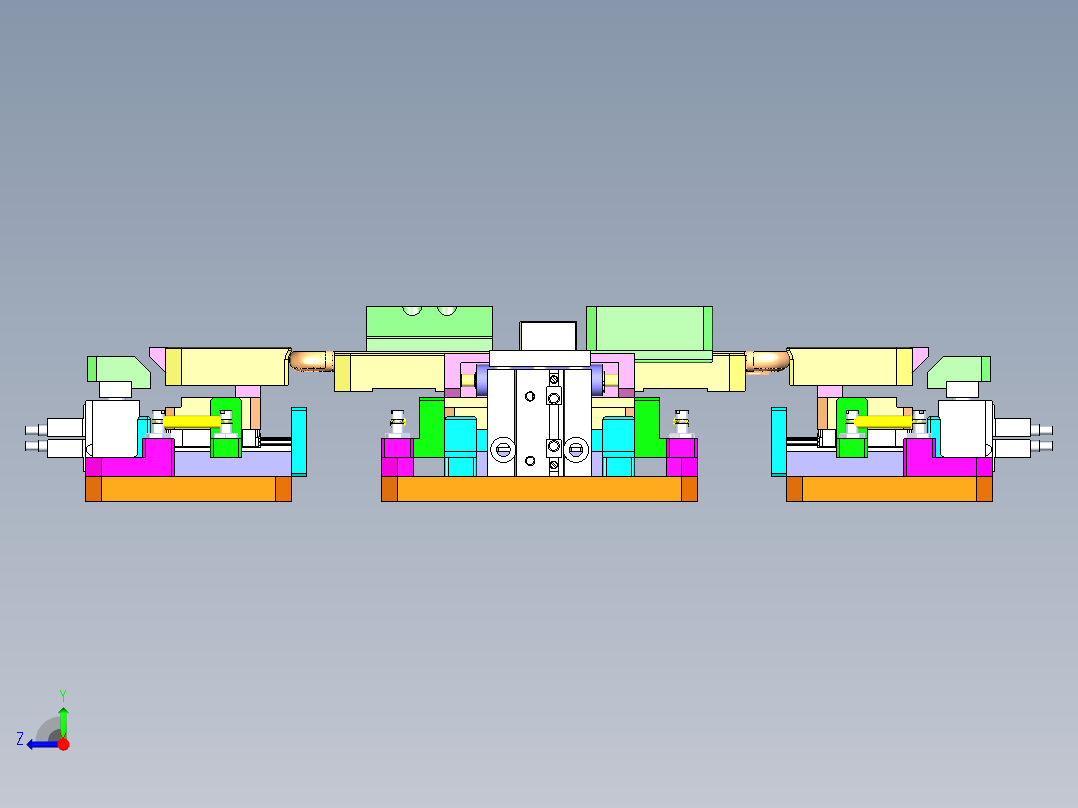 Phone手机中心定位夹具step右视图