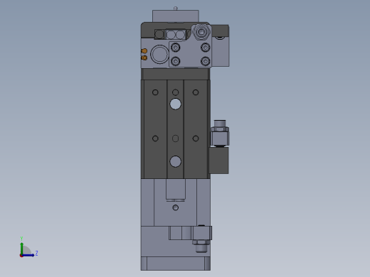 拉力检测机构sw23可编辑左视缩略图