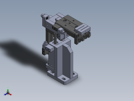 拉力检测机构sw23可编辑正等轴测缩略图