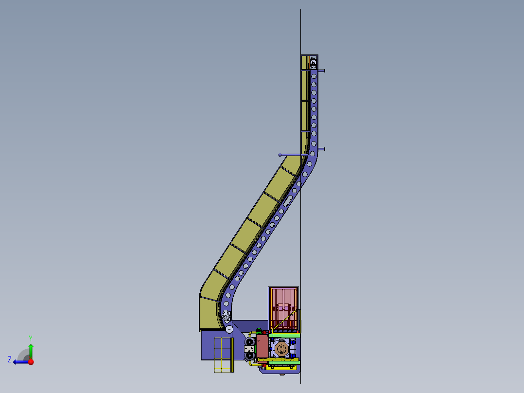 废纸皮全自动打包机sw12可编辑右视图
