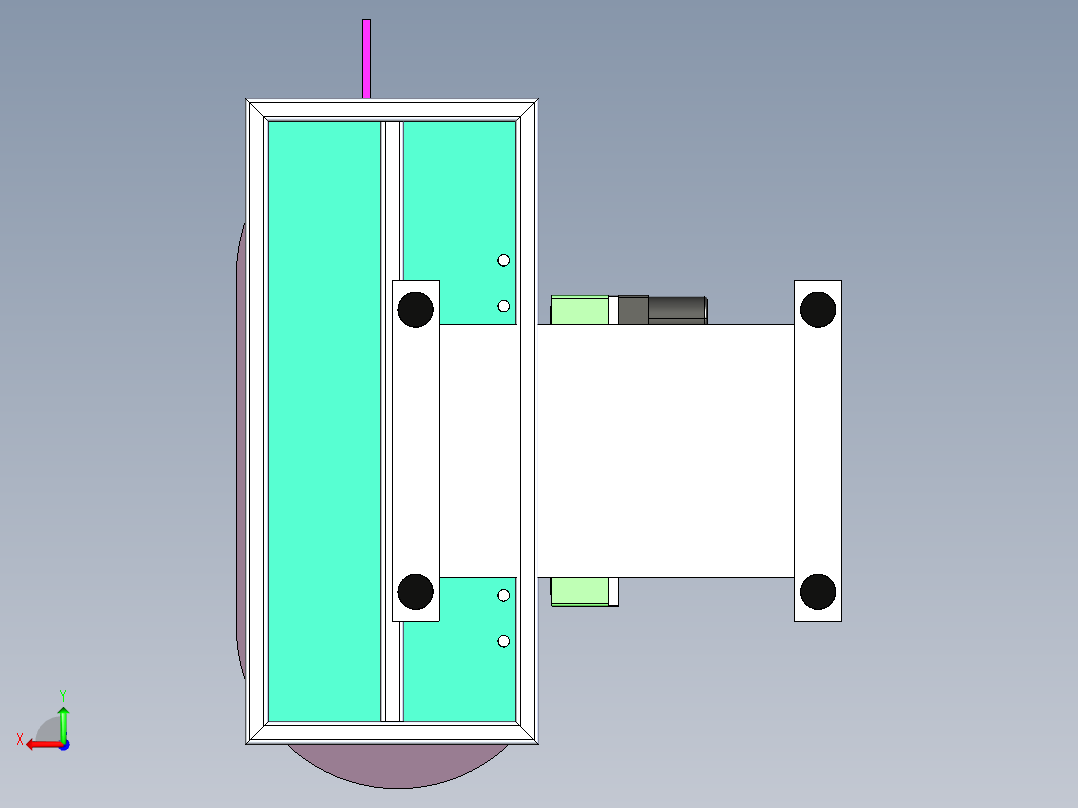 非标自动移印机，循环流水线后视图