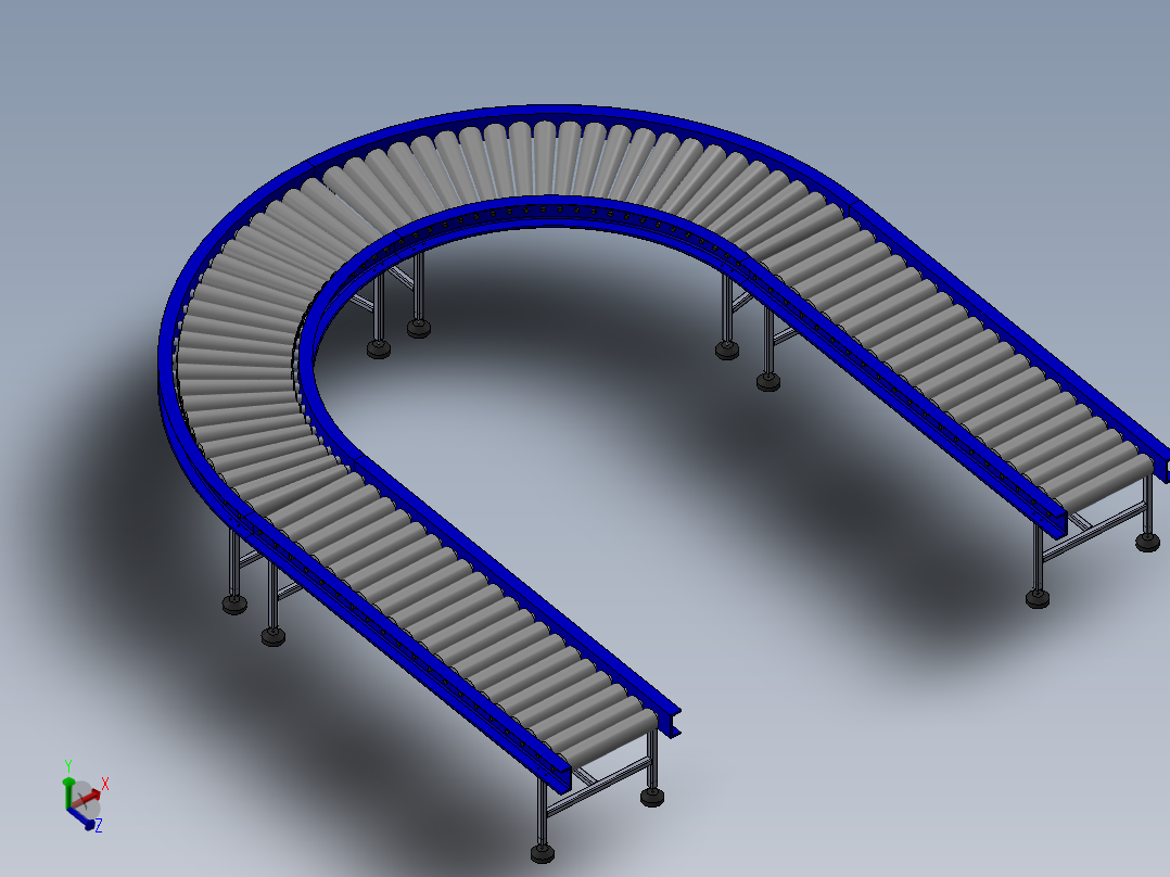 自由辊式输送机