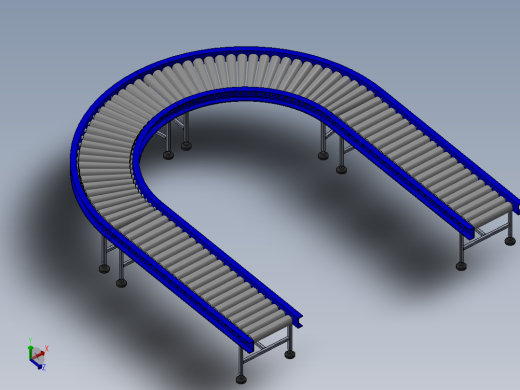 自由辊式输送机