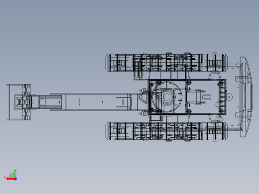 挖掘机三维模型后视缩略图