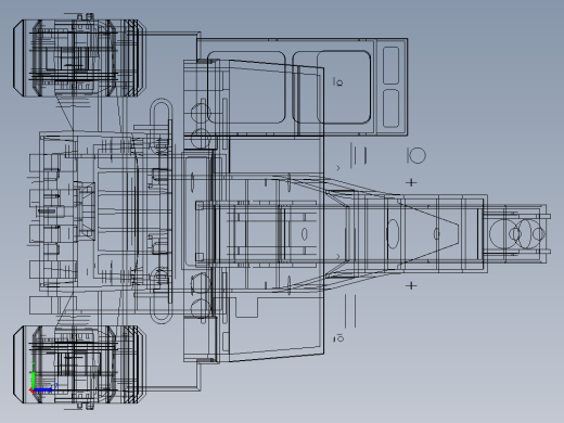 挖掘机三维模型左视缩略图