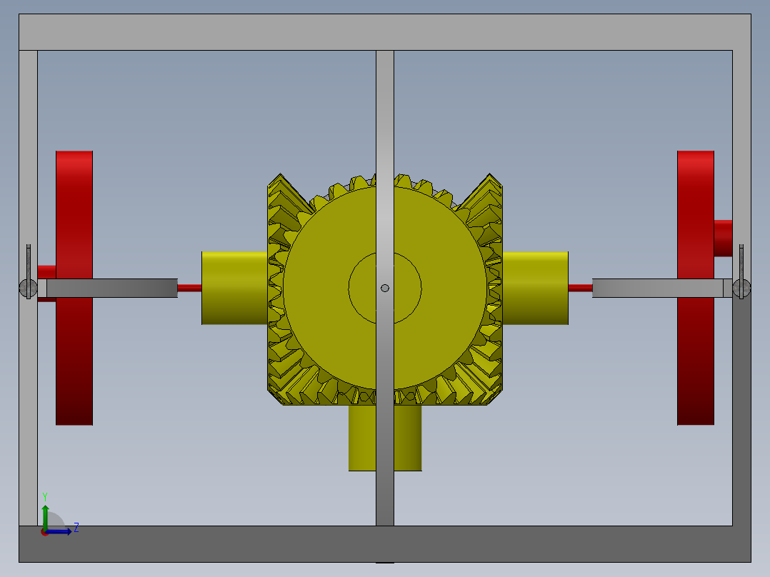 圆锥齿轮方向转换多用途机SW2015左视图