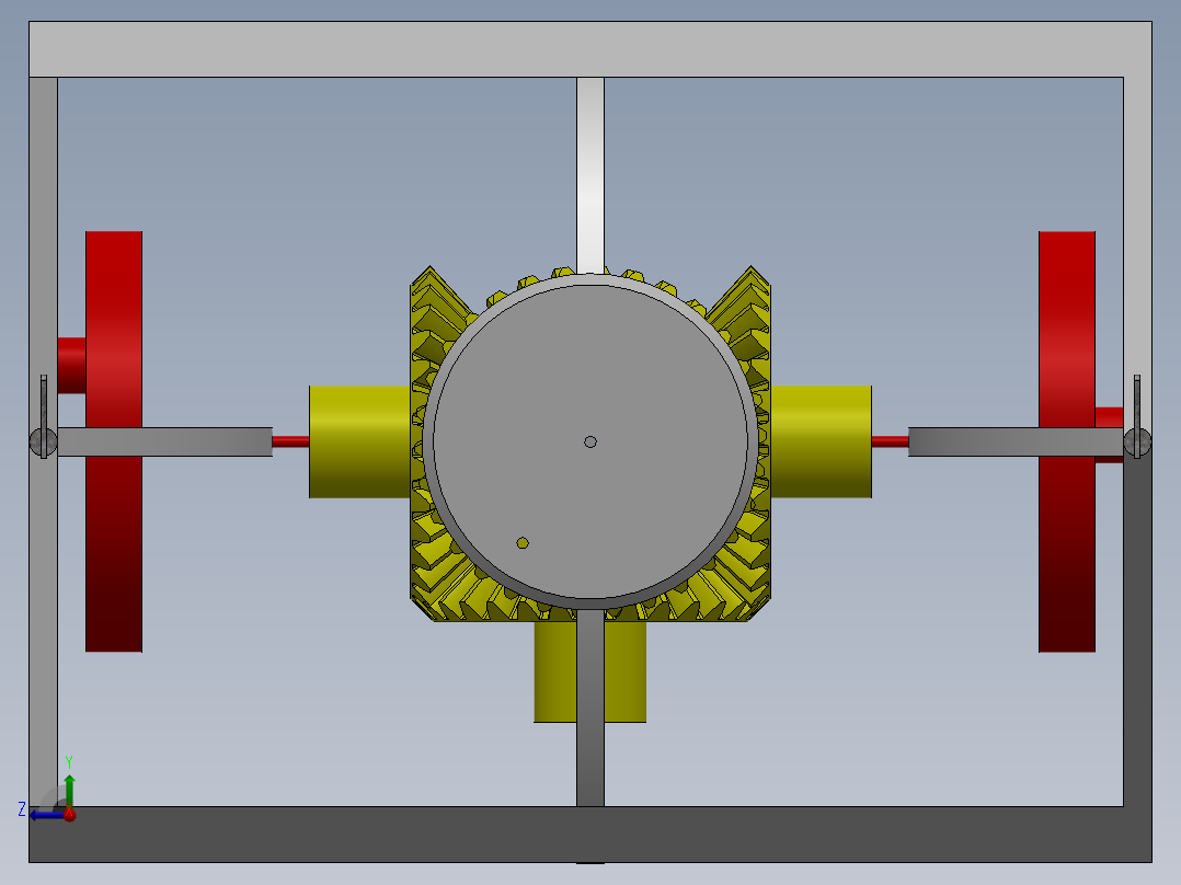 圆锥齿轮方向转换多用途机SW2015右视图