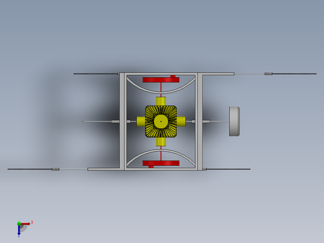 圆锥齿轮方向转换多用途机SW2015俯视图