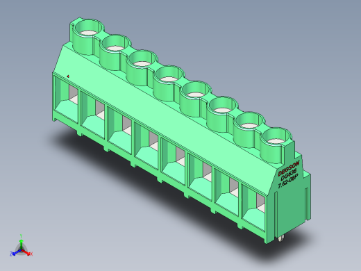 DEGSON DG636 系列 6.357.629.52mm 接线端子-DG636-7.62-08P-14-00AH
