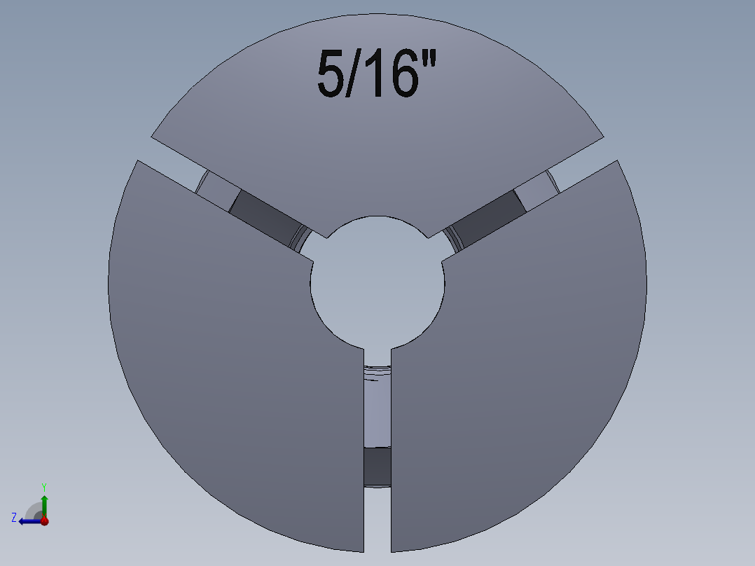 R8-夹头组-R8 COLLET 0.312.SLDPRT右视图