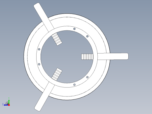600标准卡盘三维模型右视缩略图