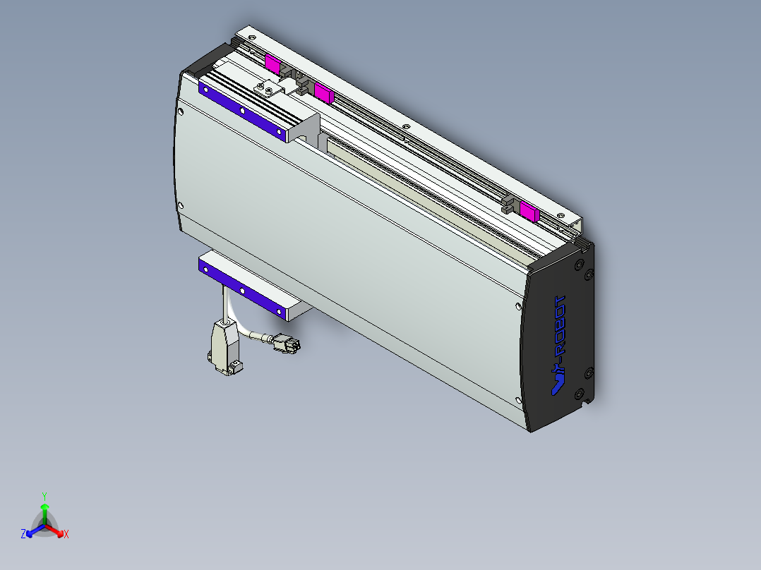 威洛博VL系列直线电机模组-VL17E1-S250主视图