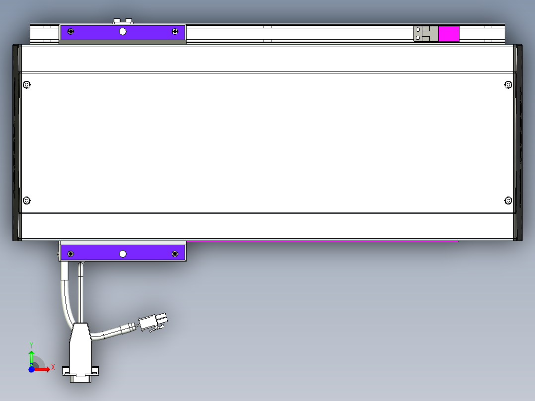 威洛博VL系列直线电机模组-VL17E1-S250前视图