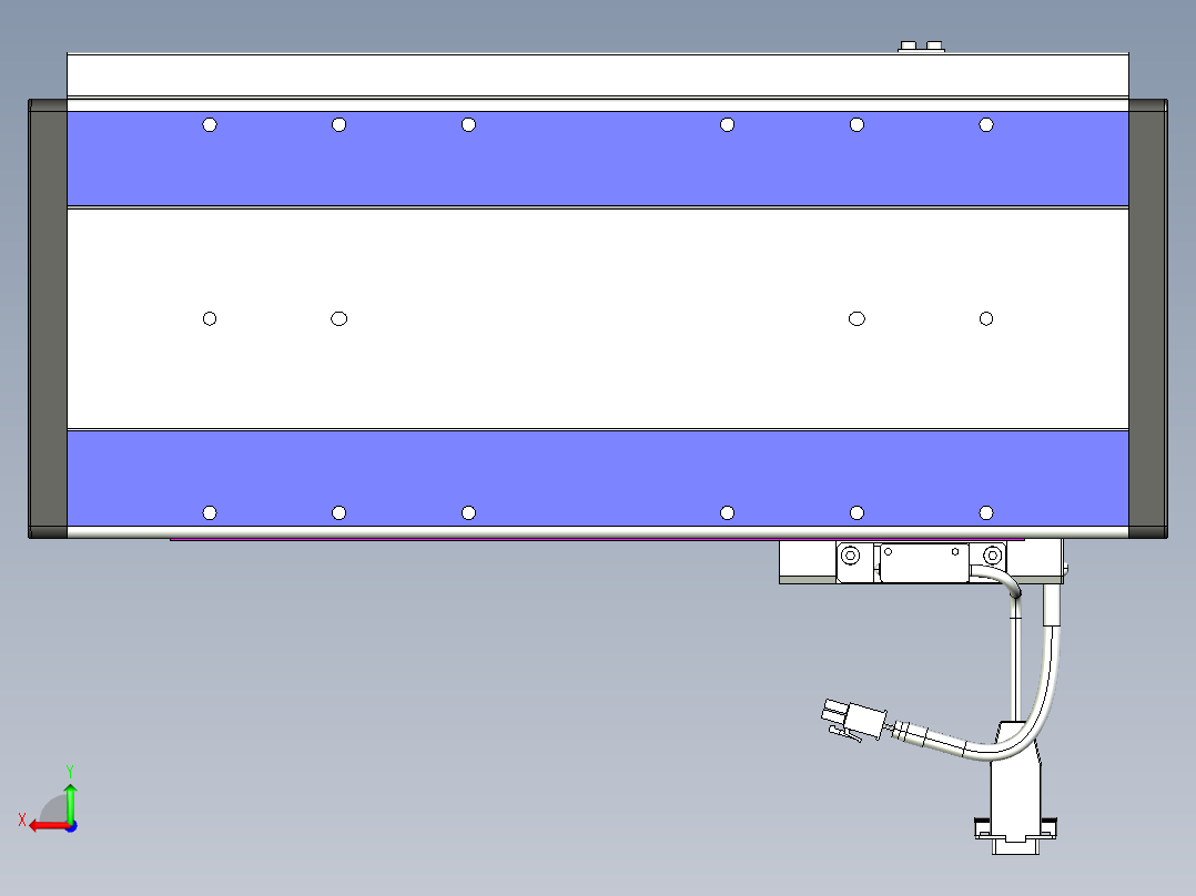 威洛博VL系列直线电机模组-VL17E1-S250后视图