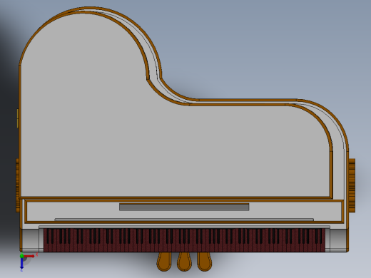 数码三角钢琴俯视缩略图