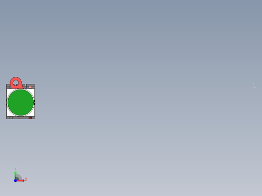 自复位按钮（不带灯）YW1B-M1E10G（24V绿）前视缩略图