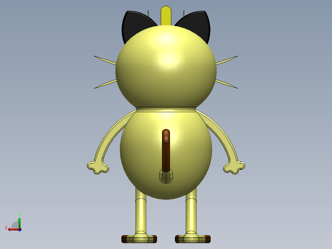 口袋妖怪-喵喵后视图