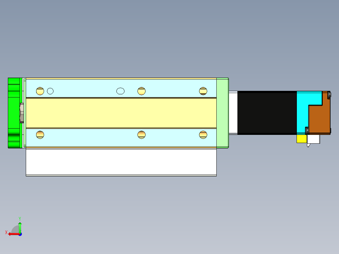 威洛博LES小滑台LES16-Lxx-S50-BC后视图