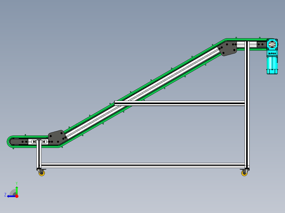 LE-XC5050-Z形升降右边驱动输送线右视图