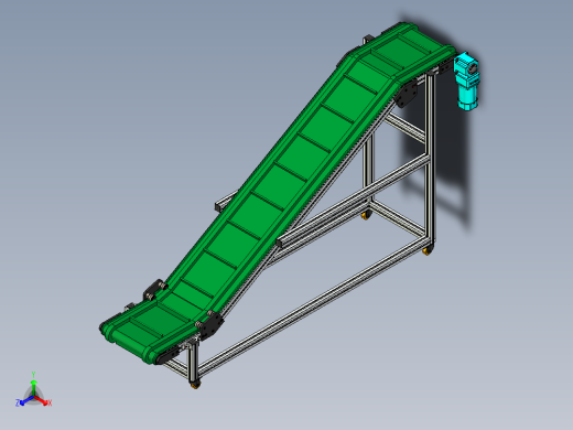 LE-XC5050-Z形升降右边驱动输送线正等轴测缩略图