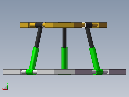 简易并联机构装配及运动仿真后视缩略图