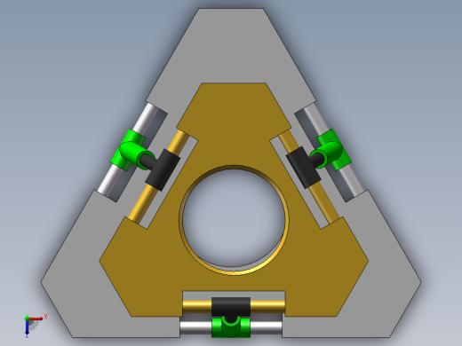 简易并联机构装配及运动仿真俯视缩略图