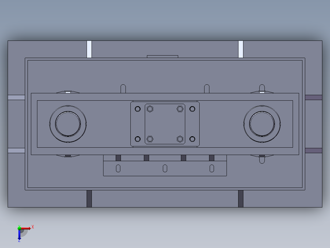 WYT300 液压剪板机俯视图