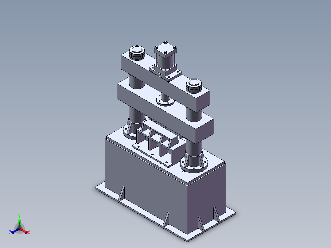 WYT300 液压剪板机正等轴测图