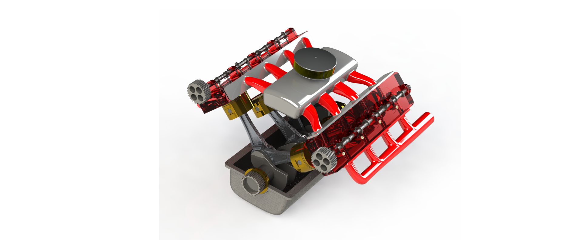 V8发动机总成