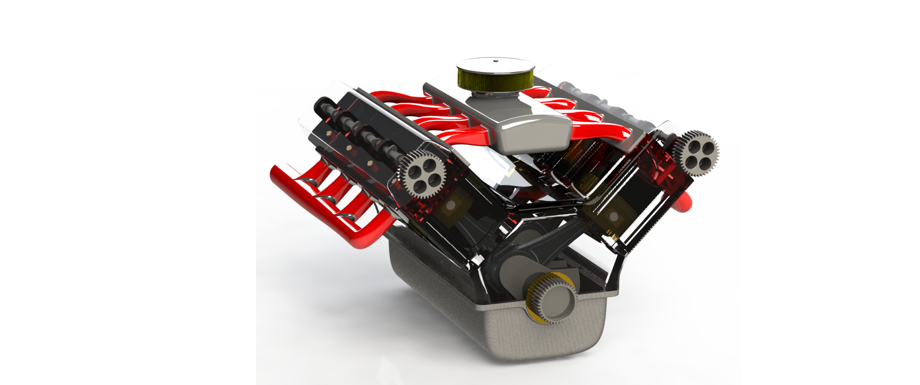 V8发动机总成