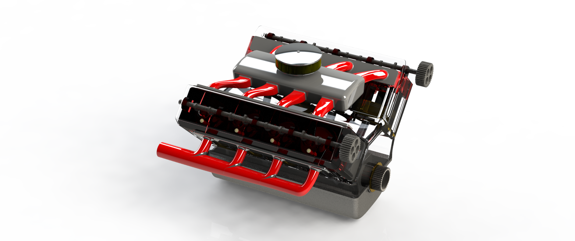 V8发动机总成