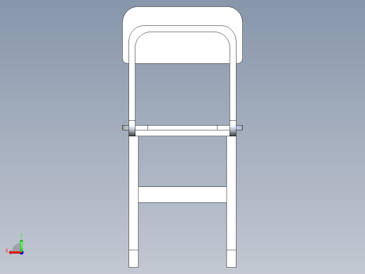 学生椅子后视缩略图