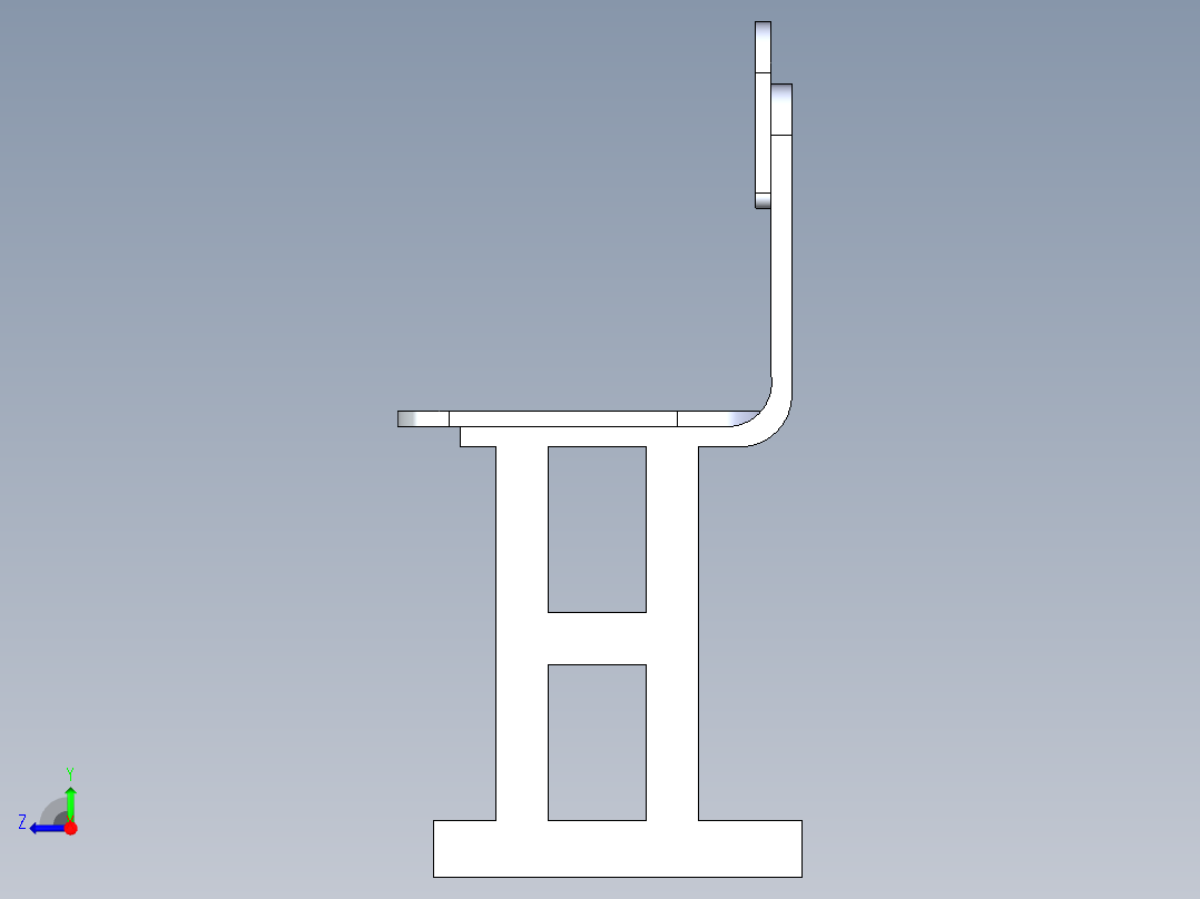 学生椅子右视图