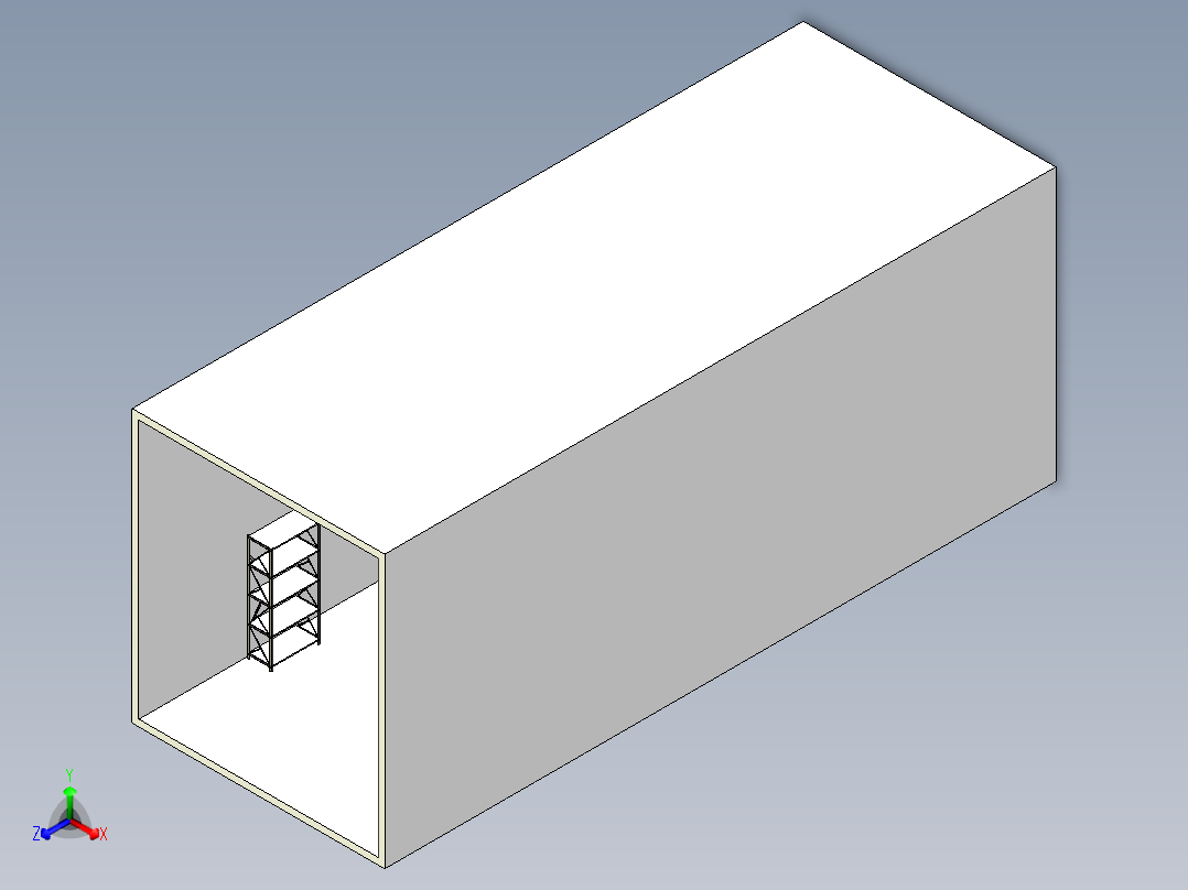 物流工作室室内示意前视图