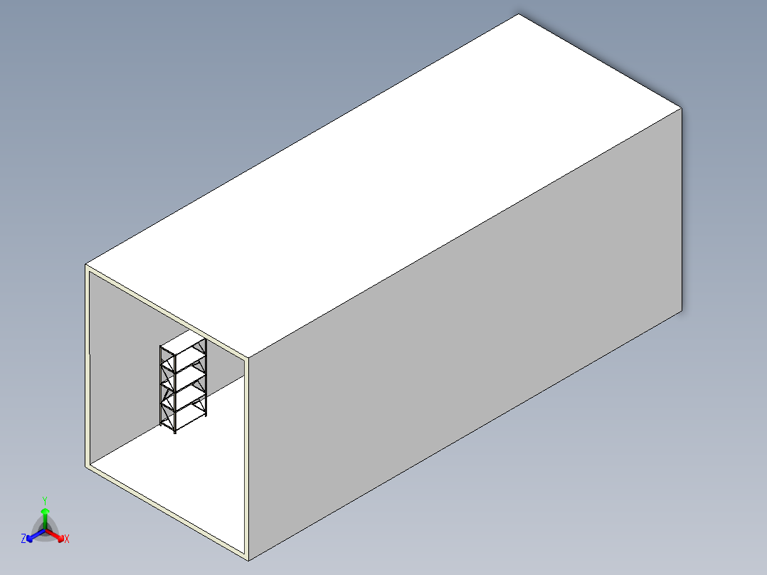 物流工作室室内示意正等轴测图