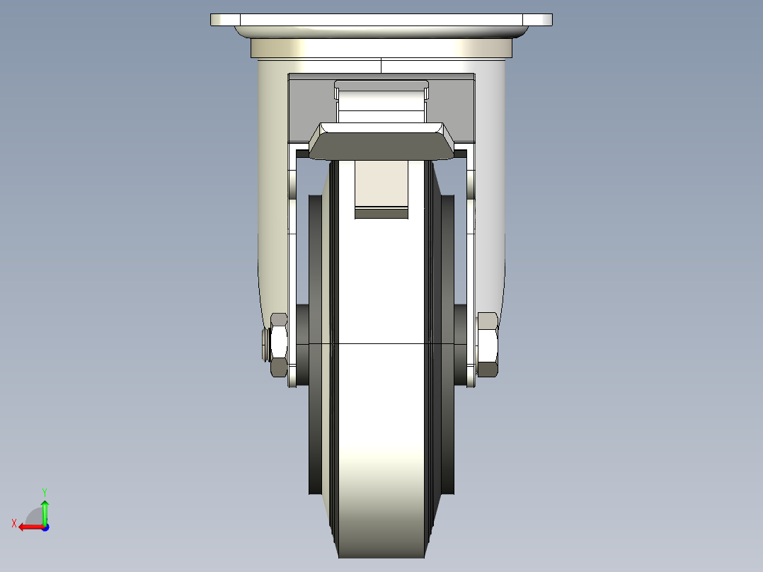 型材-KJN 259790 100MM WHEEL后视图