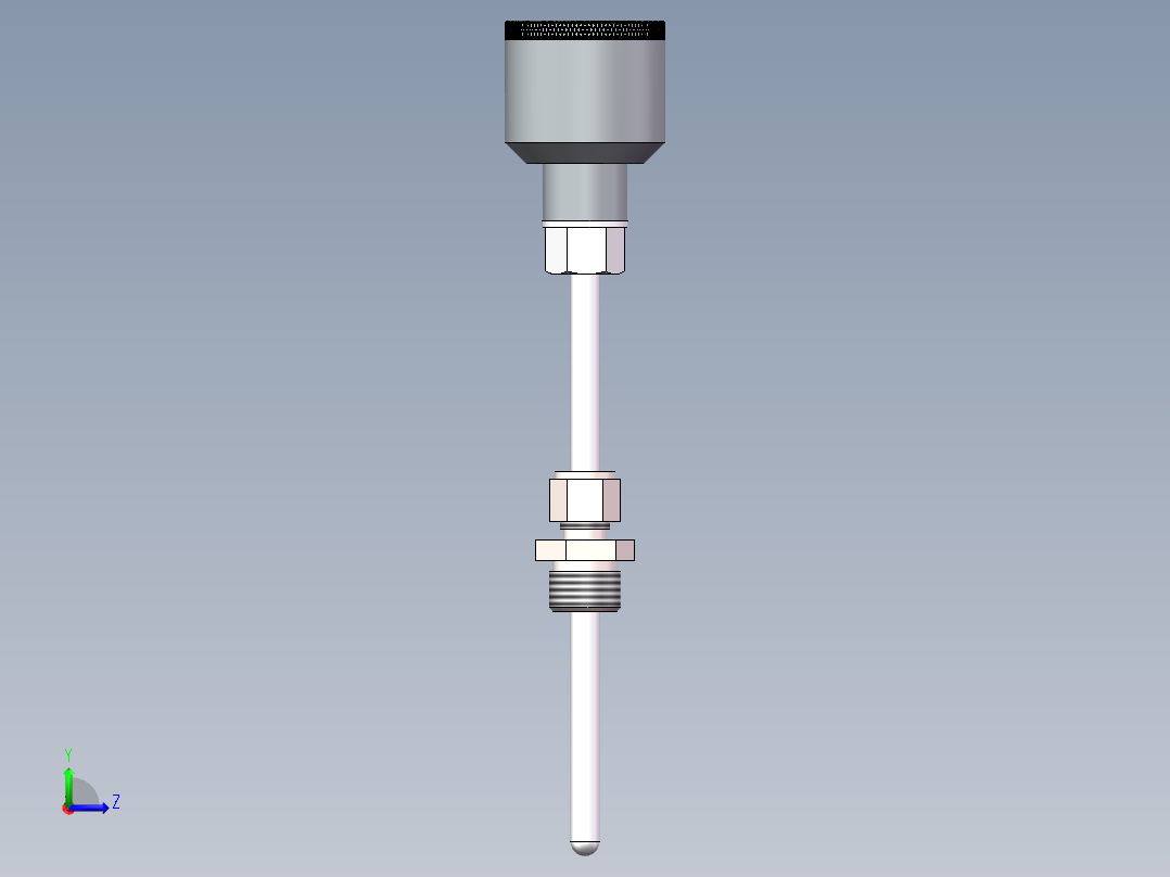 热电偶温度传感器左视图