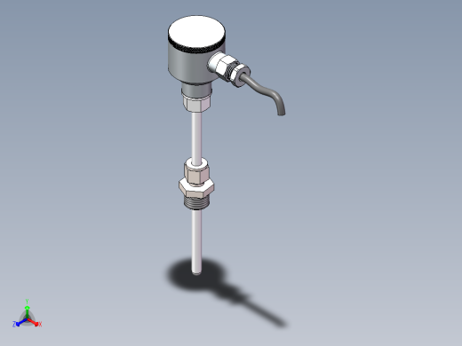 热电偶温度传感器正等轴测缩略图