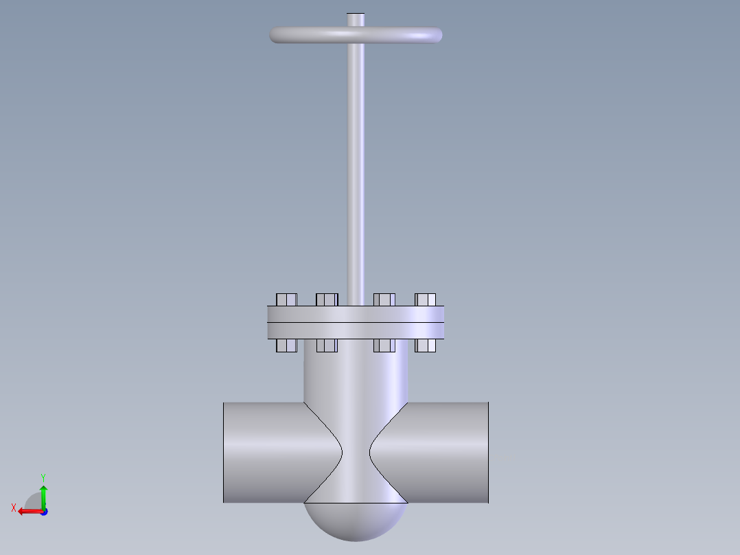 gate valve (asme b16.34) bw - 150-2500后视图