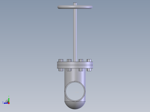gate valve (asme b16.34) bw - 150-2500右视缩略图