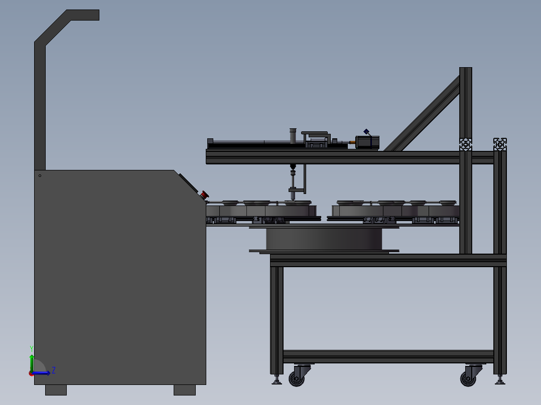 激光剪水口-分度盘方案左视图